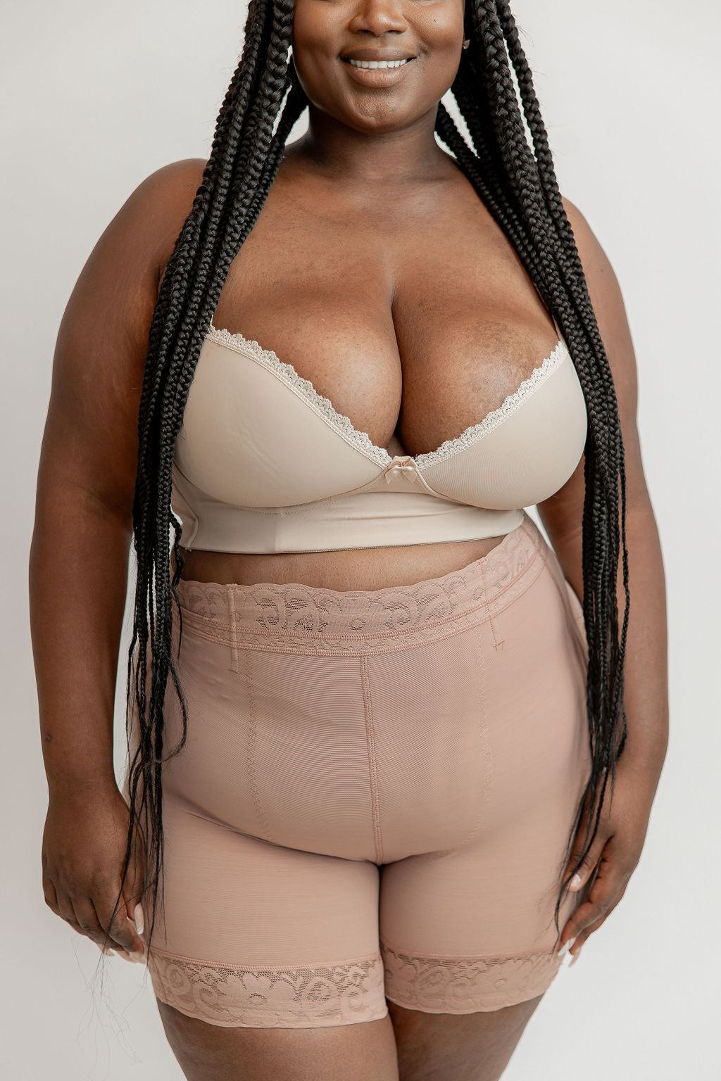 Kendra Seamless Short Faja - Rose Brown