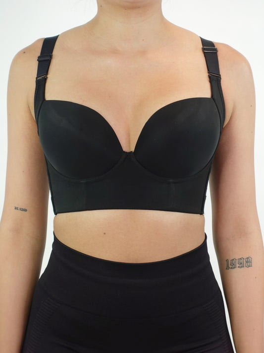 Camila Push-Up Bra Faja - Black
