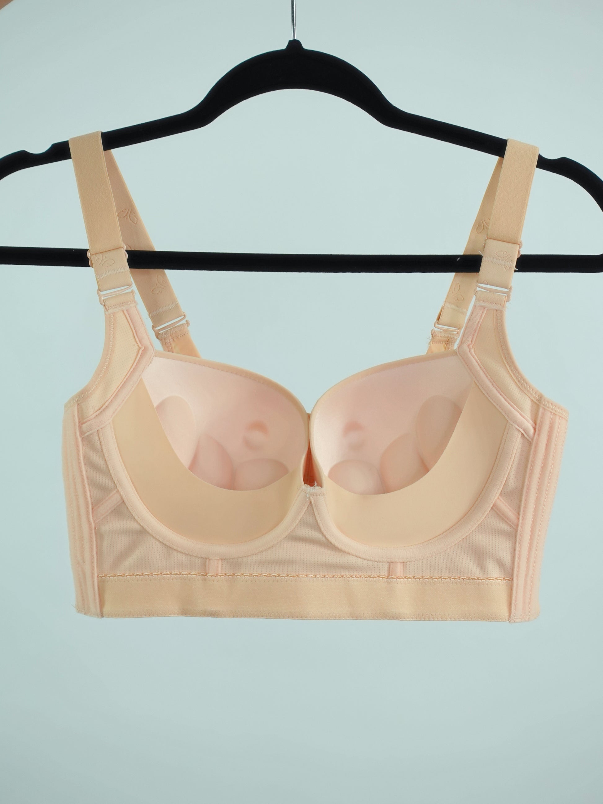 Ruralbras Nude Full Coverage Wireless Push Up Bras for Women sexy